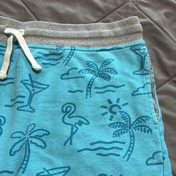 Chubbies LoungeWear 7" Inseam Drawstring Sweat Shorts Beach Print Blue‎ Large - Picture 6 of 8